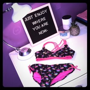 Palm tree bathing suit